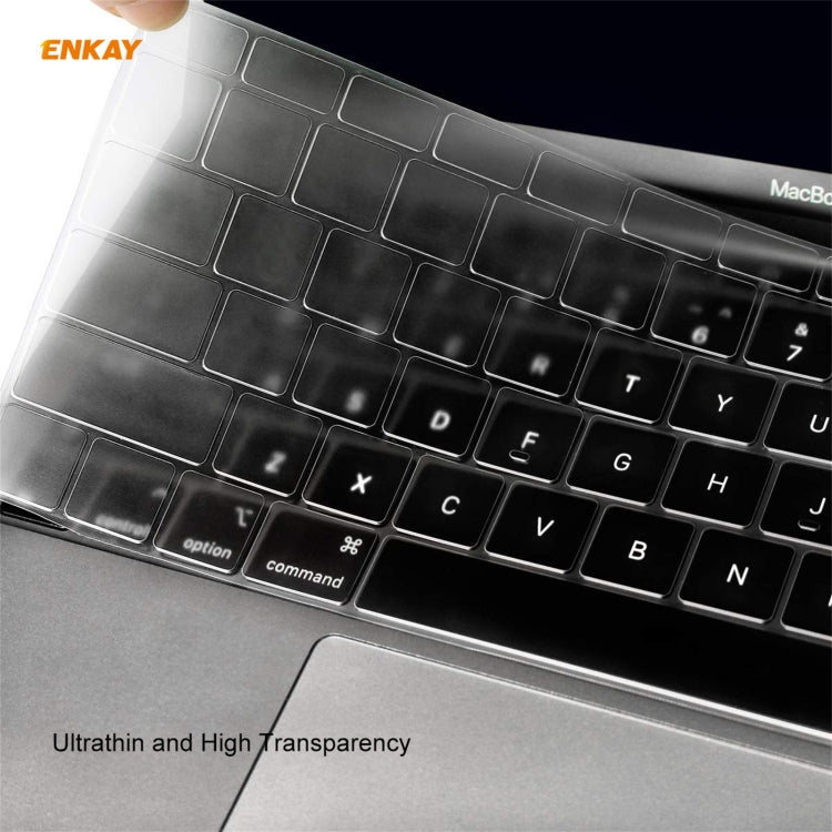 ENKAY 3-in-1 クリスタルラップトップ保護ケース + EU版 TPUキーボードフィルム + 防塵プラグセット MacBook Pro 16インチ A2141（Touch Barあり）用
