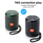 T&G TG519 TWS ハイファイ ポータブル Bluetoothスピーカー サブウーファー アウトドア ワイヤレスコラムスピーカー TFカード/FM/3.5mm AUX/Uディスク/ハンズフリー通話対応