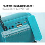 T&G TG519 TWS ハイファイ ポータブル Bluetoothスピーカー サブウーファー アウトドア ワイヤレスコラムスピーカー TFカード/FM/3.5mm AUX/Uディスク/ハンズフリー通話対応