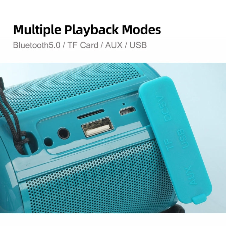 T&G TG519 TWS ハイファイ ポータブル Bluetoothスピーカー サブウーファー アウトドア ワイヤレスコラムスピーカー TFカード/FM/3.5mm AUX/Uディスク/ハンズフリー通話対応