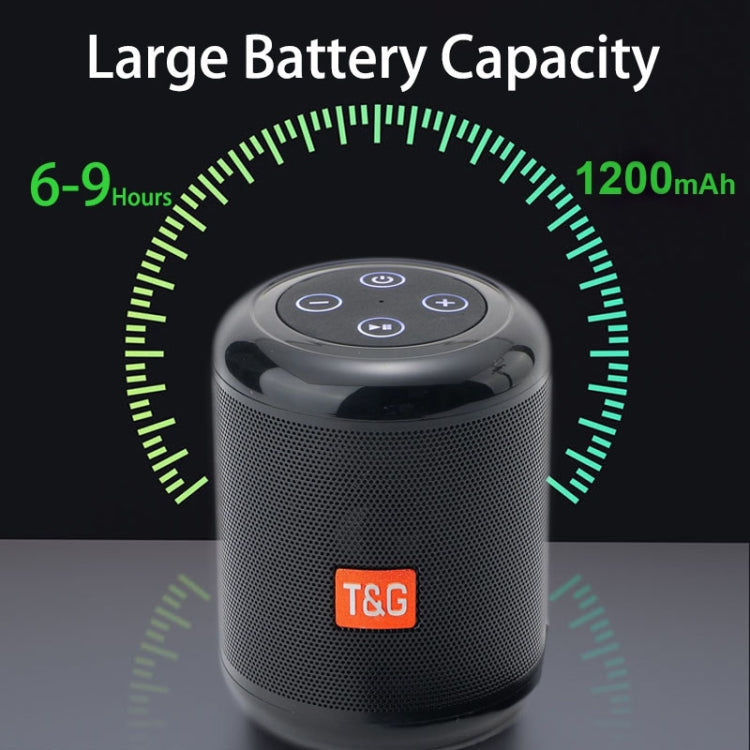 T&G TG519 TWS ハイファイ ポータブル Bluetoothスピーカー サブウーファー アウトドア ワイヤレスコラムスピーカー TFカード/FM/3.5mm AUX/Uディスク/ハンズフリー通話対応