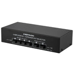 B042 4入力2出力パワーアンプ音声切替器スピーカースイッチ分配器 1チャンネル300Wロスレス音質 B042