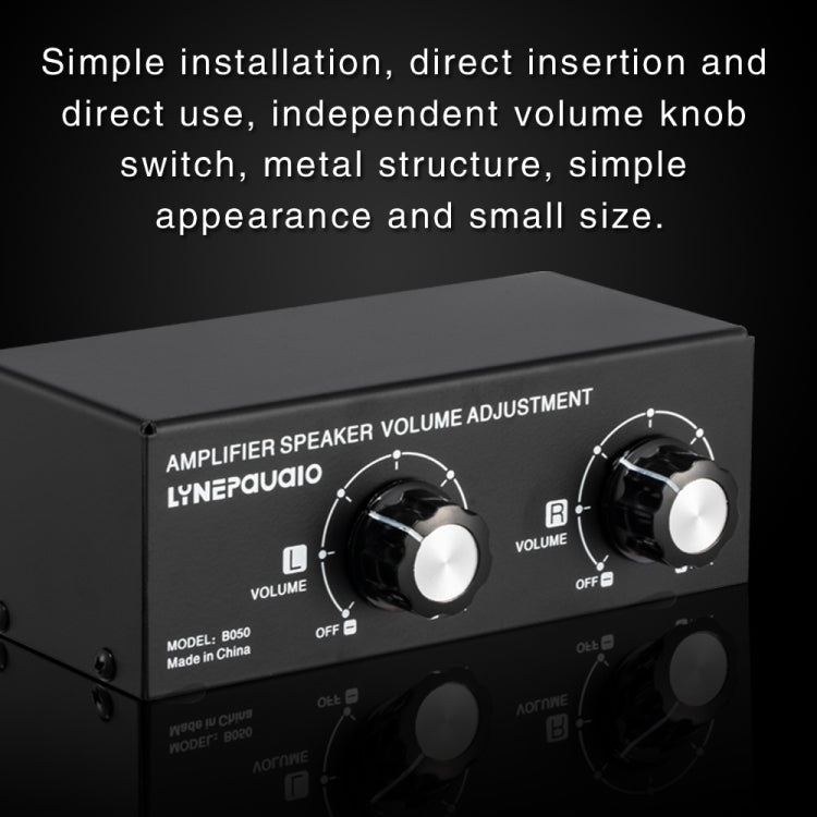B050 パッシブスピーカー音量調整コントローラー 左右チャンネル独立音量調整 1チャンネル150W B050