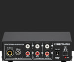 3チャンネルミキサーフロントステレオアンプ 高音／中音／低音調整 USB 5V電源 USプラグ B056