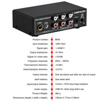 3チャンネルミキサーフロントステレオアンプ 高音／中音／低音調整 USB 5V電源 USプラグ B056