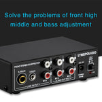 3チャンネルミキサーフロントステレオアンプ 高音／中音／低音調整 USB 5V電源 USプラグ B056