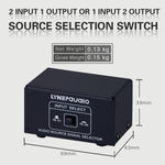 B101 2入力1出力（1入力2出力）オーディオソース信号選択スイッチャー コンピュータースピーカー RCAロスレスオーディオソーススイッチャー, B101