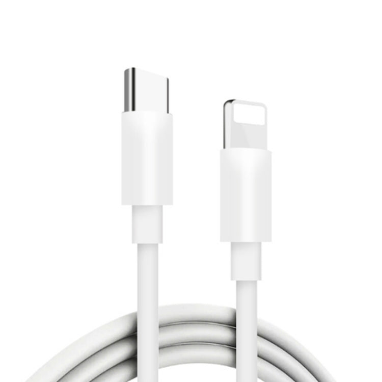 A2344 20W PD 3.0 Type-C / USB-C 折りたたみトラベル充電器＋USB-C / Type-Cから8ピン急速充電データケーブルセット、UKプラグ、長さ：2m、20W 8ピン長さ：2m