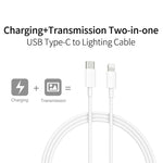 A2344 20W PD 3.0 Type-C / USB-C 折りたたみトラベル充電器＋USB-C / Type-Cから8ピン急速充電データケーブルセット、UKプラグ、長さ：2m、20W 8ピン長さ：2m