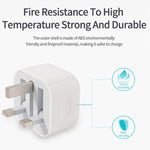 A2344 20W PD 3.0 Type-C / USB-C 折りたたみトラベル充電器＋USB-C / Type-Cから8ピン急速充電データケーブルセット、UKプラグ、長さ：2m、20W 8ピン長さ：2m