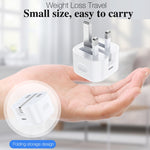 A2344 20W PD 3.0 Type-C / USB-C 折りたたみトラベルチャージャー＋ USB-C / Type-C to Type-C 急速充電データケーブルセット、UKプラグ、長さ：2m、20W Type-C 長さ：2m