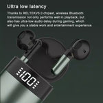 J28 TWSワイヤレスBluetoothイヤホン LEDデジタルディスプレイ HIFI音楽スポーツイヤホン