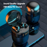 J28 TWSワイヤレスBluetoothイヤホン LEDデジタルディスプレイ HIFI音楽スポーツイヤホン