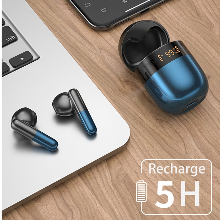 J28 TWSワイヤレスBluetoothイヤホン LEDデジタルディスプレイ HIFI音楽スポーツイヤホン