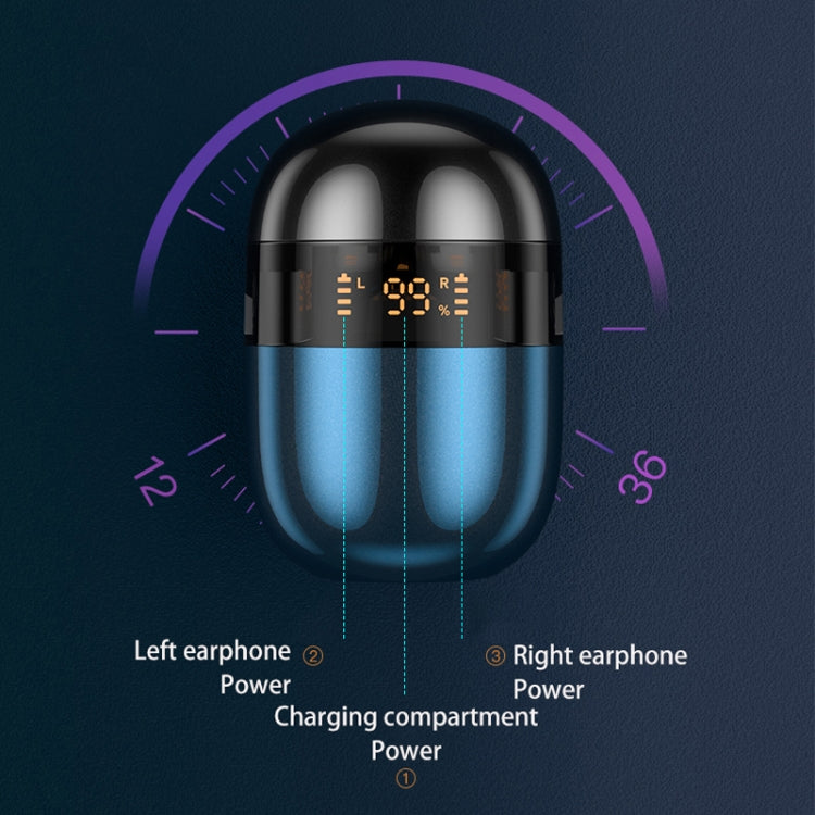 J28 TWSワイヤレスBluetoothイヤホン LEDデジタルディスプレイ HIFI音楽スポーツイヤホン