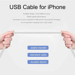 XJ-51 iPhone 12シリーズ用 3A USB - 8ピン急速充電ケーブル、長さ：1m、1m