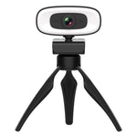 C10 2K HD 歪みなし 360度回転 三段階調光USBドライバーフリーウェブカメラ 内蔵クリアマイク