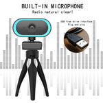 C11 2K画質 HD 歪みなし 360度回転 内蔵マイク 音声クリア 三脚付きウェブカメラ