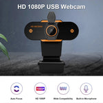 312 1080P HD USB 2.0 PCデスクトップカメラ ウェブカメラ マイク付き ケーブル長さ：約1.3m 通常タイプ 三脚付き のぞき見防止