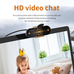 312 1080P HD USB 2.0 PCデスクトップカメラ ウェブカメラ マイク付き ケーブル長さ：約1.3m 通常タイプ 三脚付き のぞき見防止