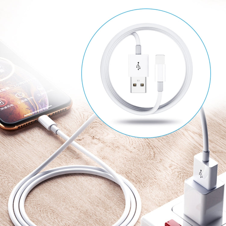 デュアルUSBポータブルトラベルチャージャー + 1メートルUSB to 8ピンデータケーブル、EUプラグ