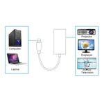 USB 3.0 から HDMI HD変換ケーブルアダプター オーディオ付き、ケーブル長：20cm