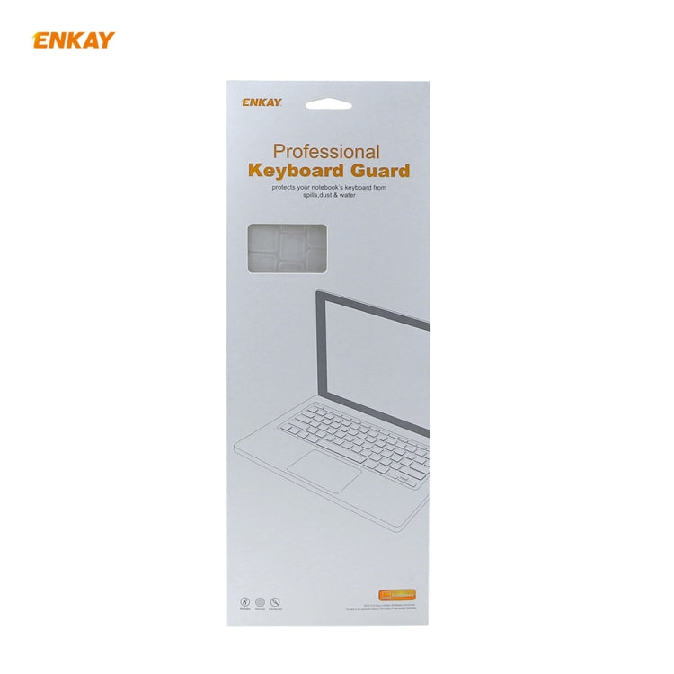ENKAY MacBook Pro 16インチ A2141 / Pro 13.3インチ A2289 & A2251 & A2338 (2020)用ソフトTPUキーボードプロテクターフィルム、EUバージョン