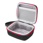 JD-275178 EVA ハードケース トラベル保護キャリング収納バッグ JBL GO / JBL GO 2用, 収納バッグ ブラック＋レッド