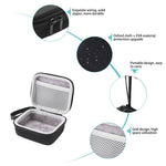 JD-275178 EVA ハードケース トラベル保護キャリング収納バッグ JBL GO / JBL GO 2用, 収納バッグ ブラック＋レッド