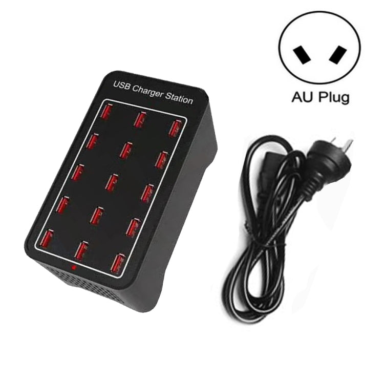 XLD-A7 100W 15ポートUSB急速充電ステーション スマートチャージャー、AC 100-240V、100W 15ポートUSB EUプラグ、100W 15ポートUSB 米国プラグ、100W 15ポートUSB AUプラグ、100W 15ポートUSB UKプラグ