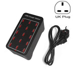 XLD-A7 100W 15ポートUSB急速充電ステーション スマートチャージャー、AC 100-240V、100W 15ポートUSB EUプラグ、100W 15ポートUSB 米国プラグ、100W 15ポートUSB AUプラグ、100W 15ポートUSB UKプラグ