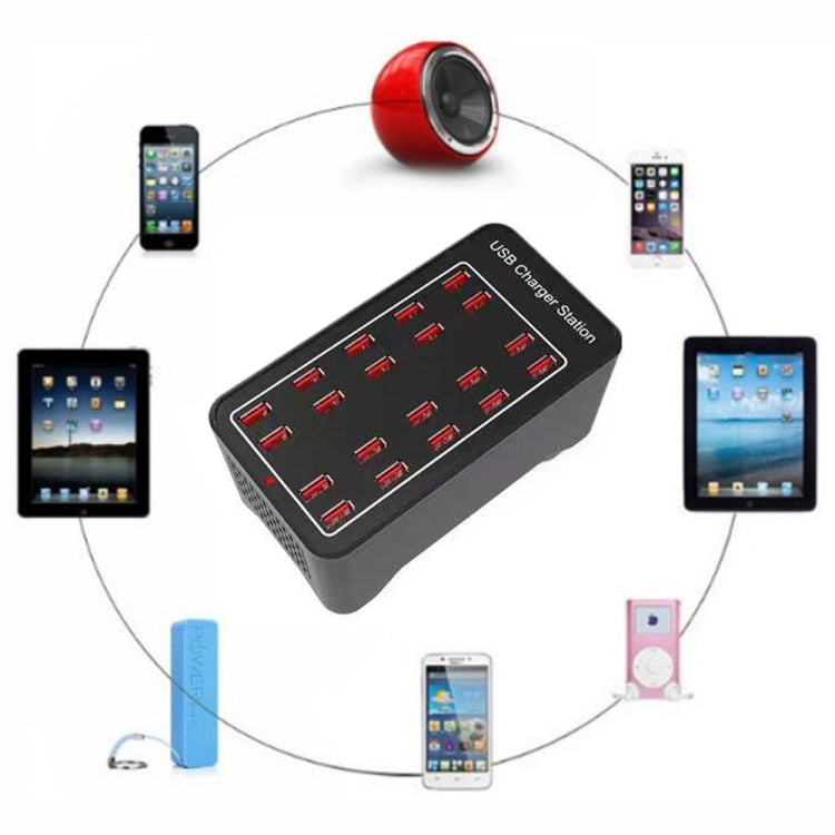 100W 20ポートUSB急速充電ステーション スマートチャージャー、AC 100-240V、100W 20ポートUSB EUプラグ、100W 20ポートUSB 米国プラグ、100W 20ポートUSB AUプラグ、100W 20ポートUSB UKプラグ