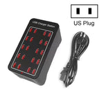 100W 20ポートUSB急速充電ステーション スマートチャージャー、AC 100-240V、100W 20ポートUSB EUプラグ、100W 20ポートUSB 米国プラグ、100W 20ポートUSB AUプラグ、100W 20ポートUSB UKプラグ