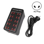 100W 20ポートUSB急速充電ステーション スマートチャージャー、AC 100-240V、100W 20ポートUSB EUプラグ、100W 20ポートUSB 米国プラグ、100W 20ポートUSB AUプラグ、100W 20ポートUSB UKプラグ