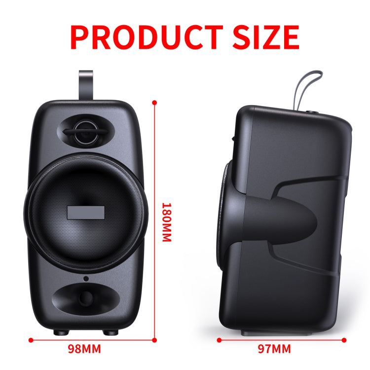 BT08 ポータブル円筒形Bluetoothスピーカー、TFカード/FM/3.5mm AUX/Uディスク対応