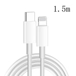 XJ-61 12W USB-C / Type-C から 8ピン PD 急速充電ケーブル、1m、1.5m、2m