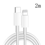 XJ-61 12W USB-C / Type-C から 8ピン PD 急速充電ケーブル、1m、1.5m、2m