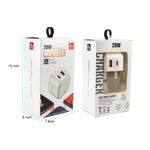 YSY-6087PD 20W PD3.0 + QC3.0 デュアル急速充電トラベルチャージャー USBからMicro USBデータケーブル付き、EUプラグ、USプラグ、UKプラグ