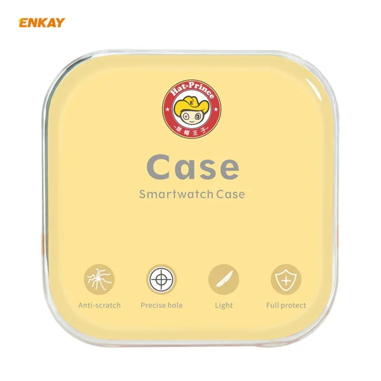 ENKAY Hat-prince 全面カバー TPUケース + 強化ガラスプロテクター、Apple Watch シリーズ 6 / 5 / 4 / SE 44mm用