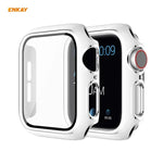 ENKAY Hat-Prince 全面カバー 電気めっきPCケース + 強化ガラスプロテクター、Apple Watch シリーズ 6 / 5 / 4 / SE 40mm用