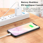 20W PD 3.0 トラベル急速充電器パワーアダプター USB-C / Type-C to Type-C急速充電データケーブル付き、AUプラグ、1m、2m