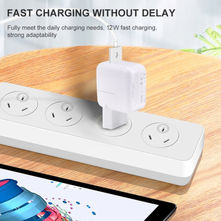 12W USBポート トラベル充電器 iPadシリーズ / iPodシリーズ / iPhoneシリーズ用、EUプラグ