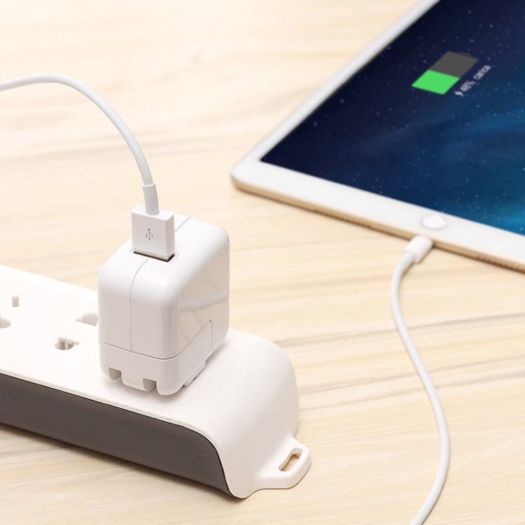 12W USB充電器＋USBから8ピンデータケーブル iPad / iPhone / iPodシリーズ用、USプラグ