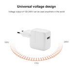 12W USB充電器＋USBから8ピンデータケーブル iPad / iPhone / iPodシリーズ用、EUプラグ