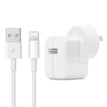 12W USB充電器＋USBから8ピンデータケーブル iPad / iPhone / iPodシリーズ用、AUプラグ