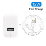 12W USB充電器＋USBから8ピンデータケーブル iPad / iPhone / iPodシリーズ用、AUプラグ