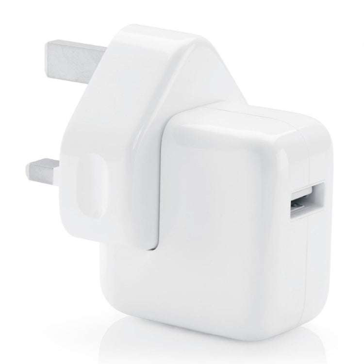 12W USB充電器＋USBから8ピンデータケーブル iPad / iPhone / iPodシリーズ用、UKプラグ