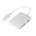 WS-03 4イン1 USB 3.0 から VGA + HDMI + DVI + RJ45 ネットワークカード イーサネットコンバーター