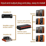 2入力4出力パワーアンプスピーカースイッチャー分配器 比較器 1チャンネルあたり300W 音質損失なし, B048