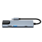 6-in-1 Type-C to HDMI + RJ45 + SD / TF + PD + USB ハブアダプター